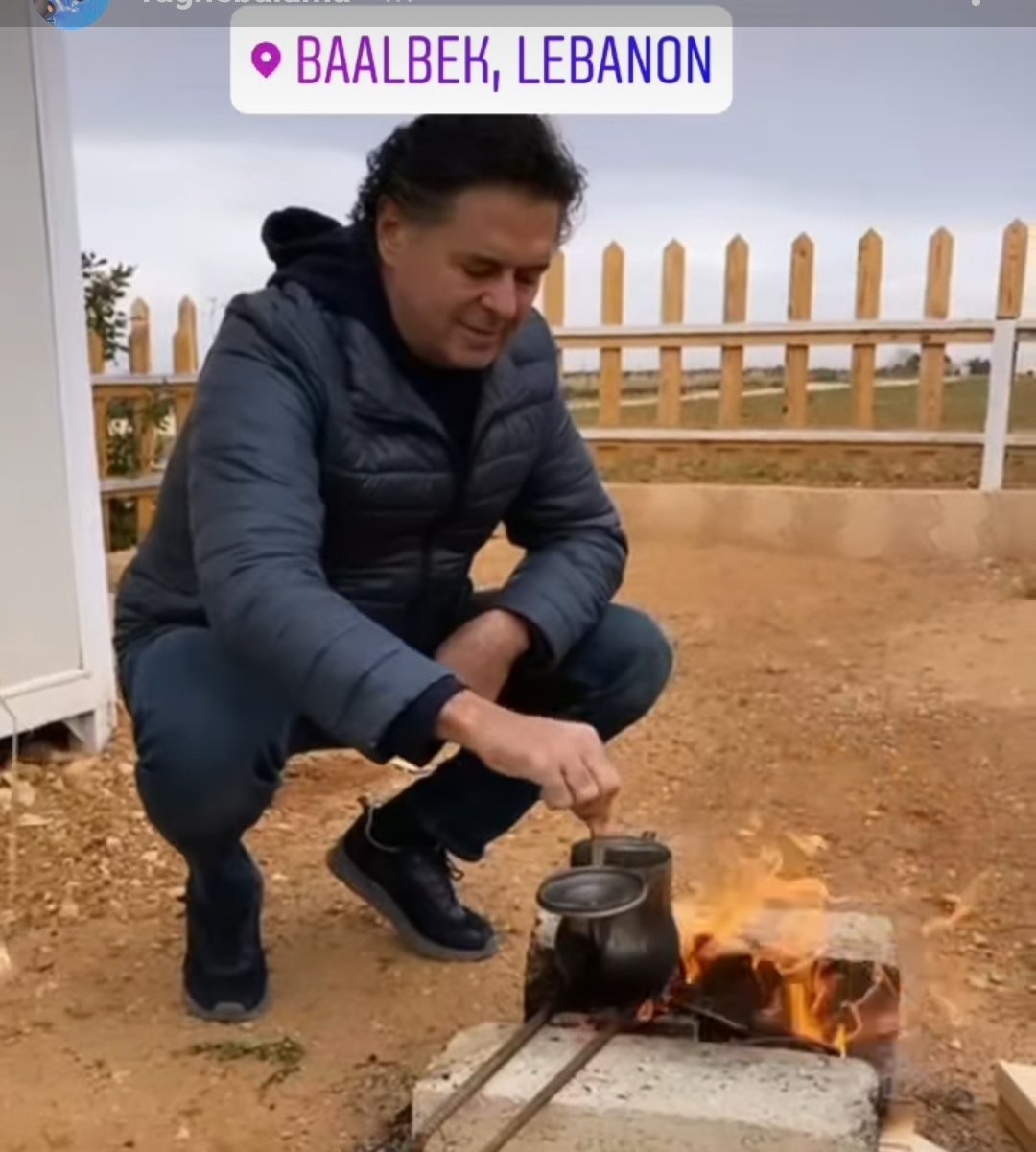 راغب علامة يستمتع بعطلته في بعلبك