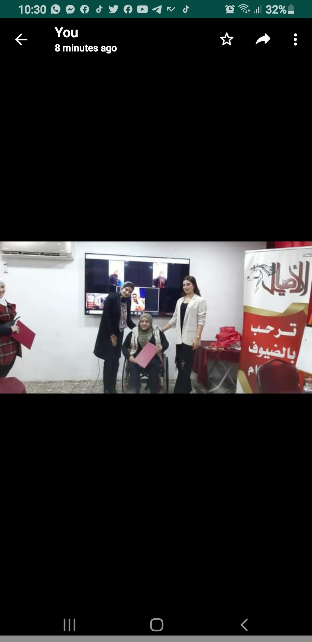سفير السلام في الشرق الاوسط ملاك عبيدات في زيارة خاصة الى جمعية الاصايل الخيرية