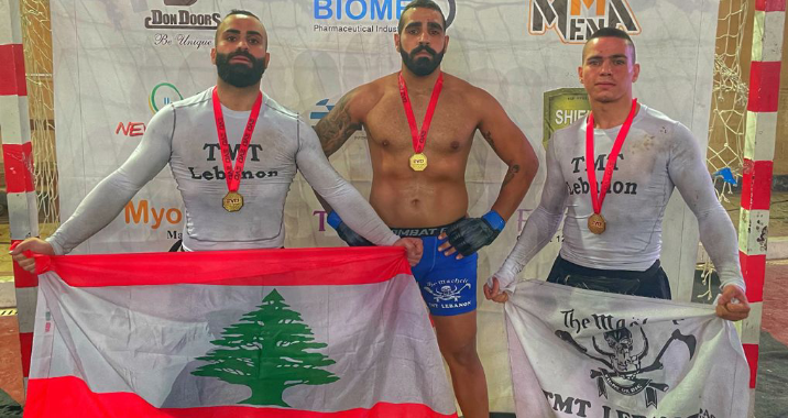 ابطال لبنان في الـMMA يعودون من مصر بـ٣ ذهبيات