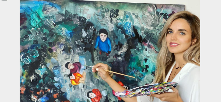 الرسامة “Nour Bazerbashi” صاحبة البصمة الخاصة في عالم الفن
