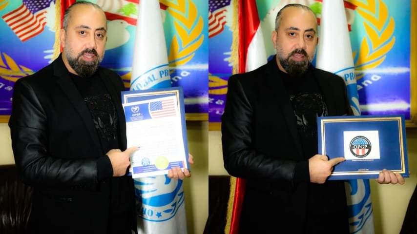 المخرج بلال زيبارة سفيراً لمنظمة السلام و الإزدهار العالمي
