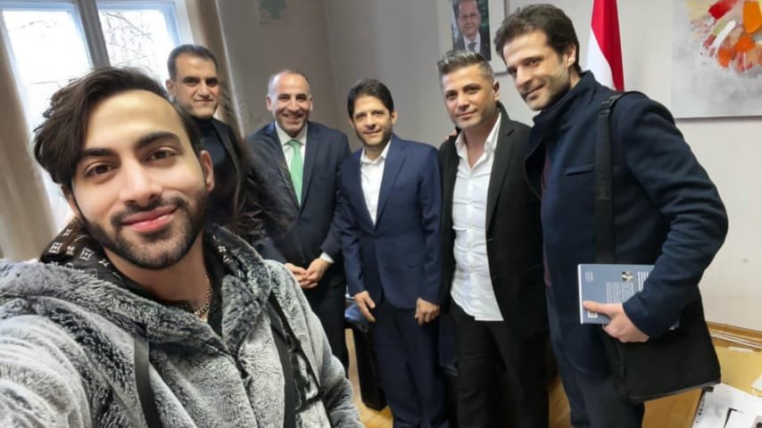 النجم اللبناني معين شريف يحل ضيفاً على السفارة اللبنانية في ألمانيا
