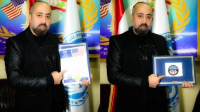 المخرج بلال زيبارة سفيراً لمنظمة السلام و الإزدهار العالمي