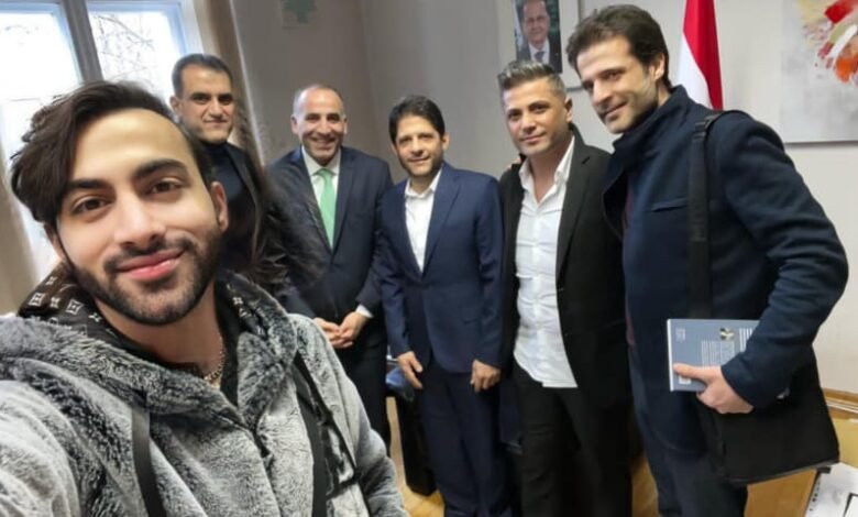 النجم اللبناني معين شريف يحل ضيفاً على السفارة اللبنانية في ألمانيا