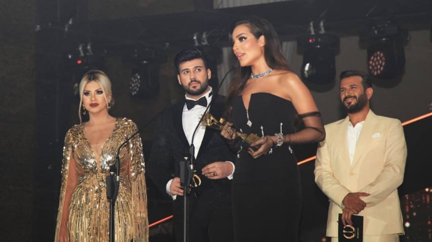 محمد الأمير يشارك في تكريم نادين نسيب نجيم كافضل ممثلة عربية لعام 2021