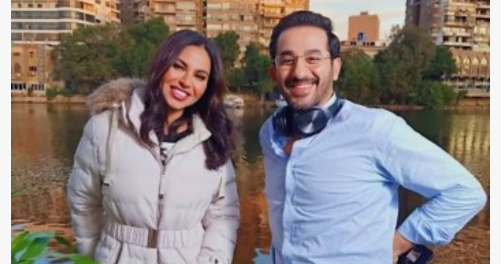نسرين أمين تشارك متابعيها صورة لها برفقة أحمد حلمي من كواليس “واحد تاني”