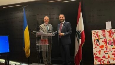 سفارة أوكرانيا في لبنان تكرم القنصل العام الاوكراني في سوريا تامر التونسي