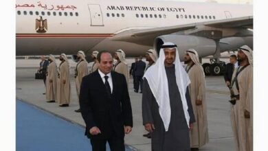 السيسي يعزي رئيس الإمارات في حماته
