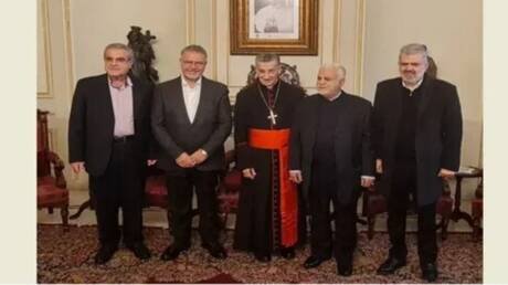 وفد من حزب الله يلتقي البطرك بطرس الراعي أولويتنا انسحاب إسرائيل والانتخابات في موعدها