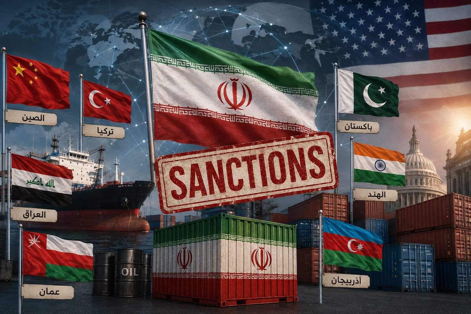 أبرز شركاء إيران التجاريين المهددين بالعقوبات الأميركية الجديدة