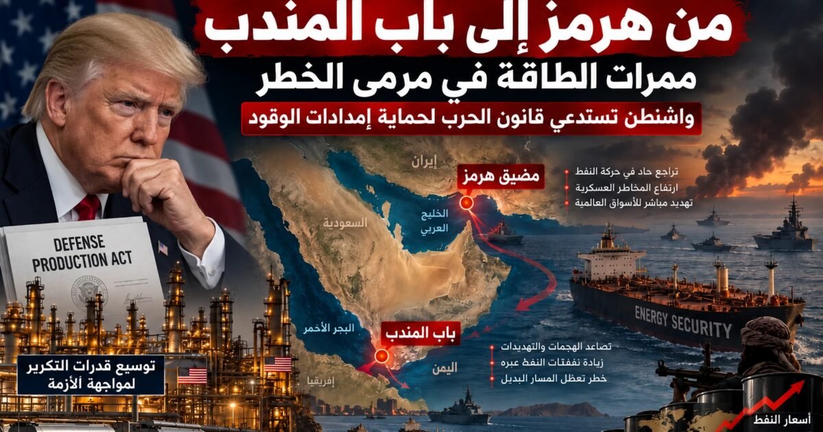 واشنطن تدرس استخدام قانون الإنتاج الدفاعي لحماية شرايين الطاقة