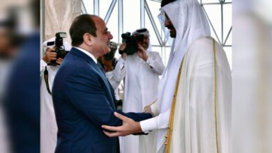 الصور الأولى للحظة وصول السيسي إلى قطر لحضور كأس العالم