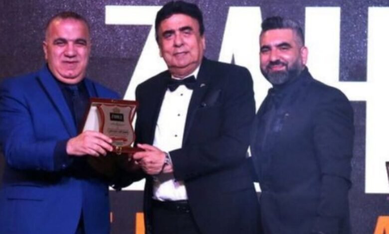 ميزون سليم متري مكرّماً في مهرجان انتخاب ملكة جمال زحلة